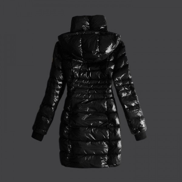 Moncler Moda Nero Mock colletto e protezione calda Cappotti